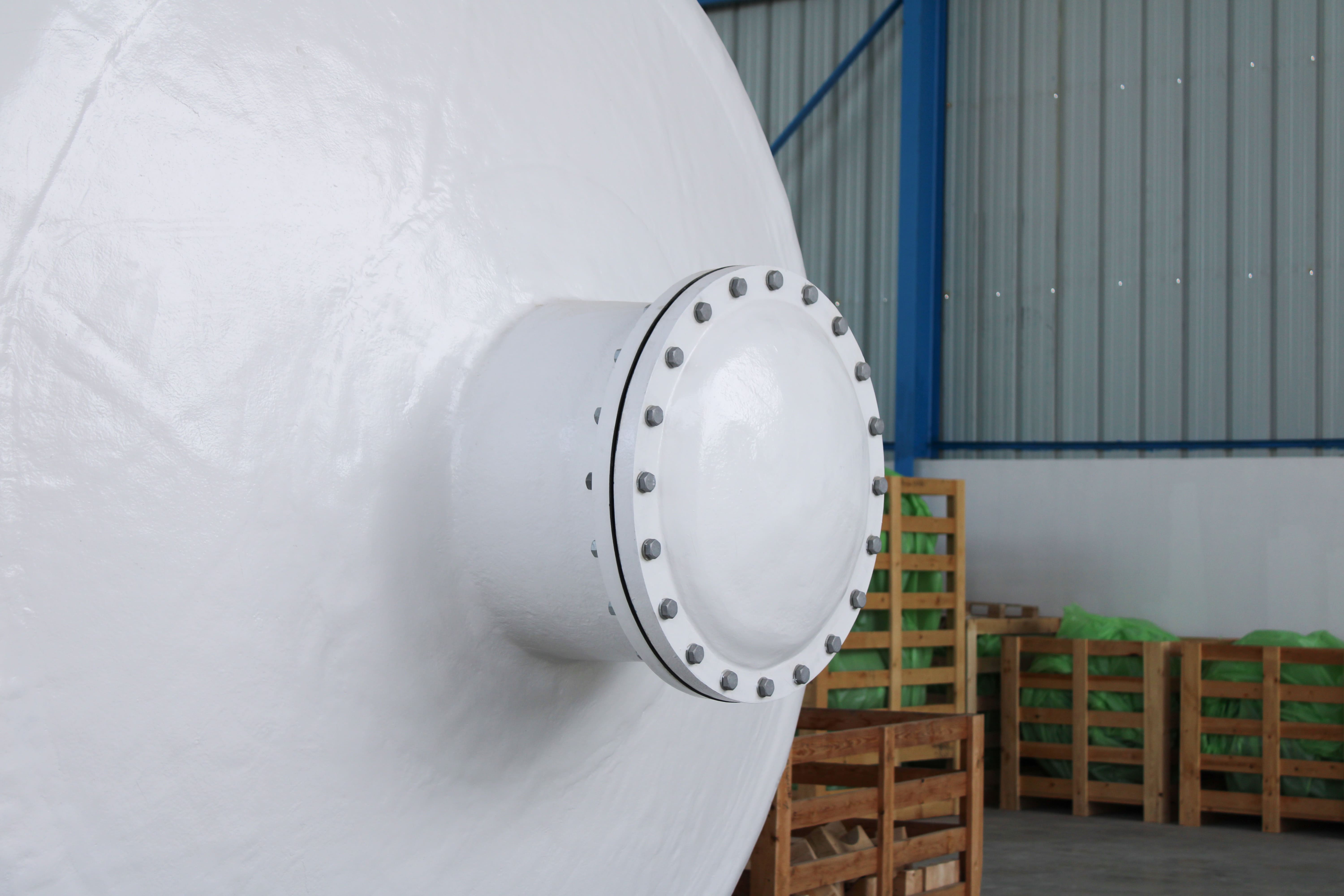 GRP atmospheric degassing tank