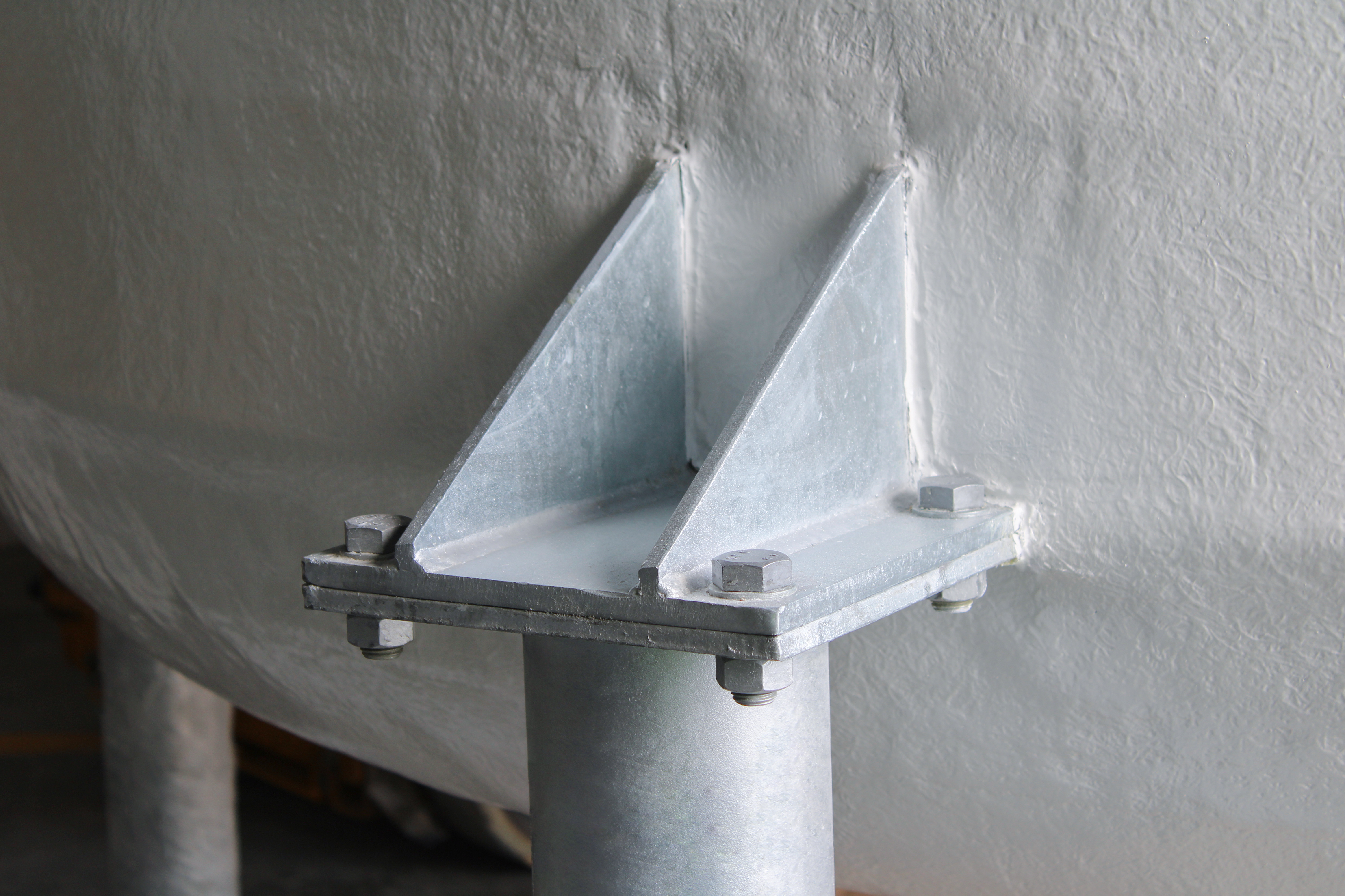 Galvanized steel feet