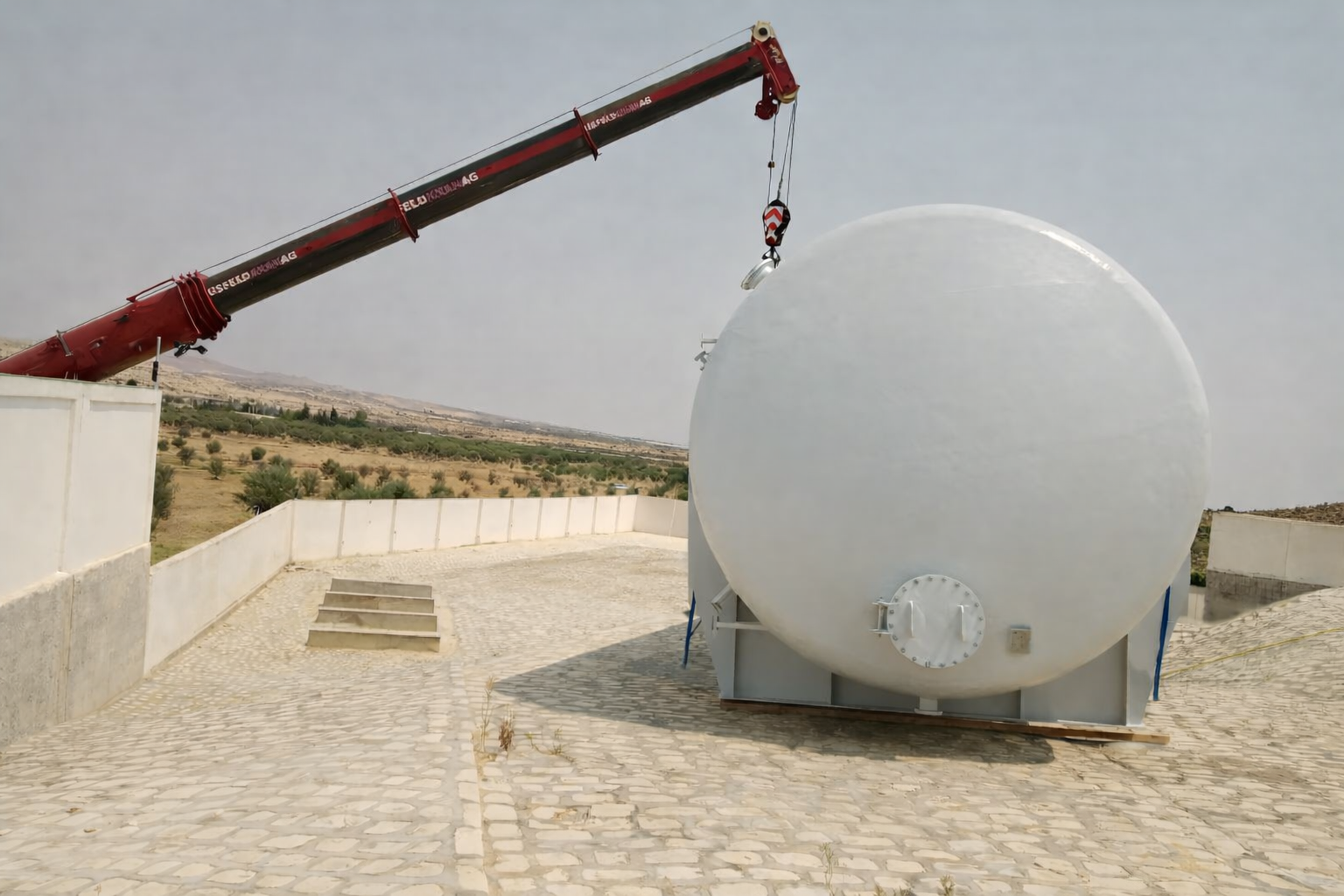 Cuve de stockage des eaux usées en PRV