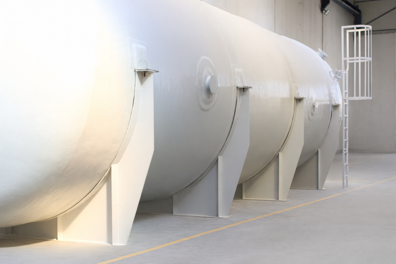 GRP wastewater storage tank