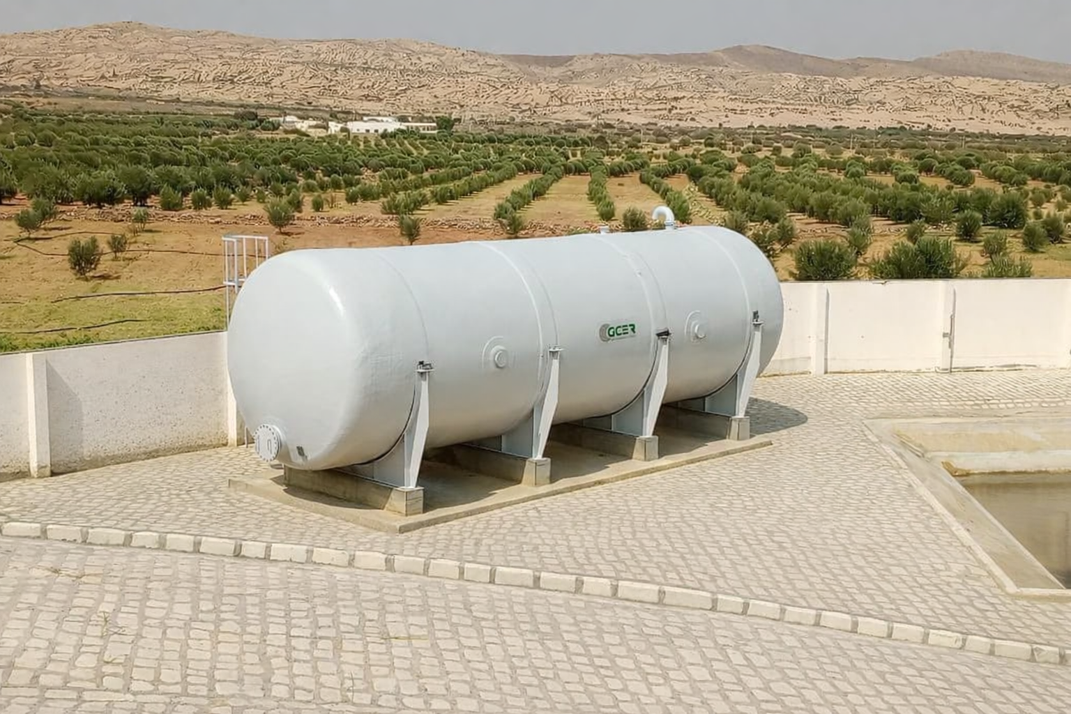 Cuve de stockage des eaux usées en PRV