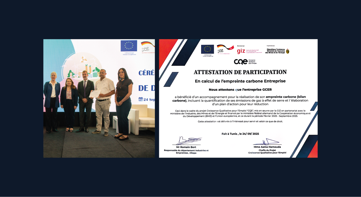 Attestation de participation en calcul de l'empreinte carbone entreprise_GCER