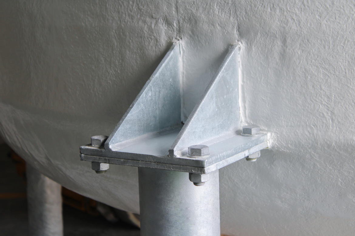 Pieds en acier galvanisé