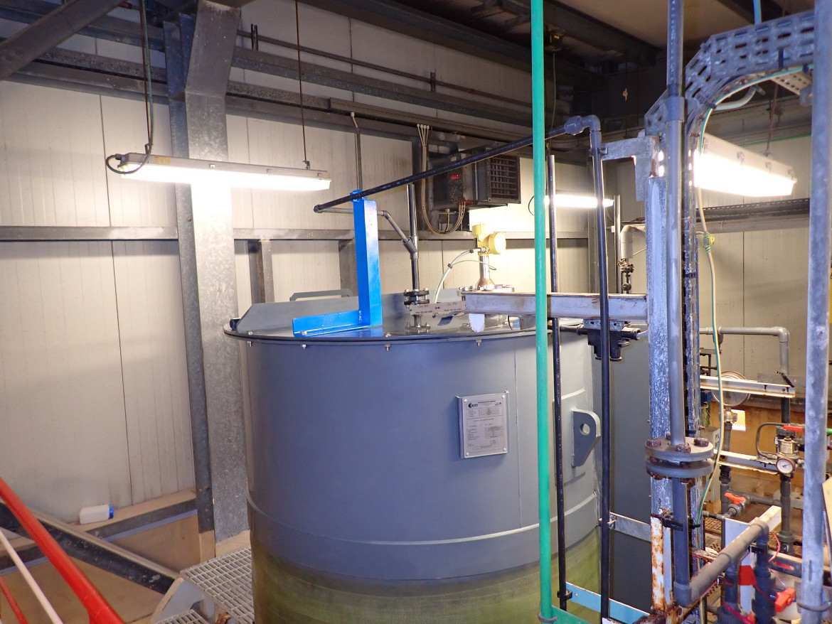 Bac Vertical en PVC-U Renforcé PRV pour le Stockage d’Hypochlorite de Sodium